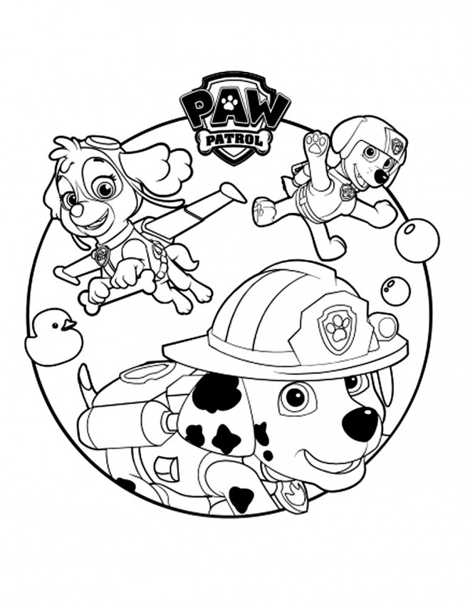 Coloriage Pat Patrouille gratuit à imprimer