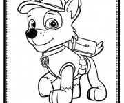 Coloriage Rocky de la Pat Patrouille