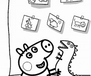 Coloriage et dessins gratuit Peppa Cochon à imprimer