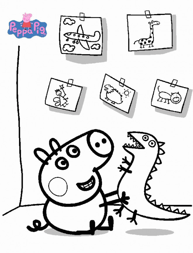 Coloriage Peppa Pig gratuit à imprimer