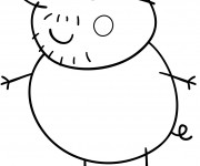 Coloriage Peppa Cochon stylis&eacute;
