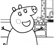 Coloriage et dessins gratuit Peppa Pig 14 à imprimer