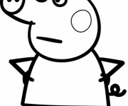 Coloriage et dessins gratuit Peppa Pig 20 à imprimer