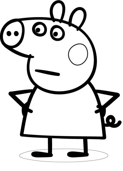 Coloriage Peppa Pig 20 Dessin Gratuit à Imprimer