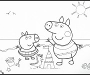 Coloriage Peppa Pig 28