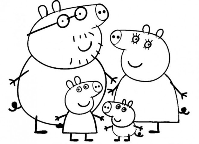 Coloriage Peppa Pig gratuit à imprimer liste 40 à 60