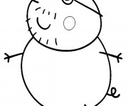 Coloriage Peppa Pig &agrave; d&eacute;couper
