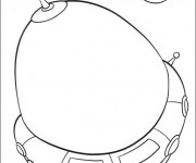 Coloriage Vaisseau spatiale des Petits Einstein