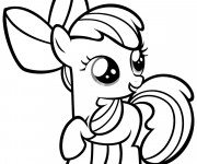 Coloriage et dessins gratuit Apple Bloom de mon petit poney à imprimer