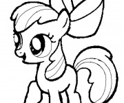 Coloriage Apple Bloom facile