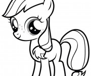 Coloriage Applejack de Mon Petit Poney