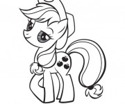 Coloriage et dessins gratuit Applejack facile à imprimer