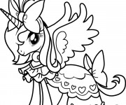 Coloriage Celestia de Mon Petit Poney