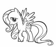 Coloriage Fluttershy dans My little Poney