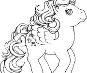 Coloriage Le Petit Poney bondit