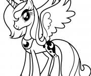 Coloriage Luna de Mon Petit Poney