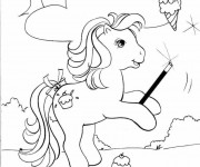 Coloriage Mon Petit Poney cr&eacute; de la glace