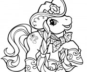 Coloriage Mon Petit Poney en mode cowboy