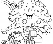 Coloriage Mon petit poney en Noel