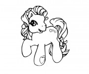 Coloriage Mon Petit Poney facile &agrave; colorier