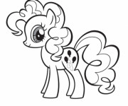 Coloriage et dessins gratuit Pinkie Pie mon petit poney à imprimer