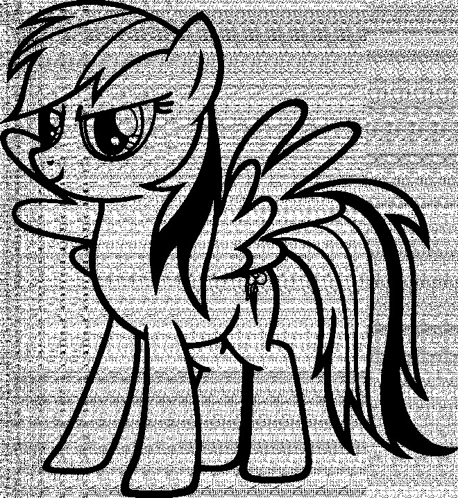 Coloriage Rainbow Dash de Mon Petit Poney dessin gratuit à 