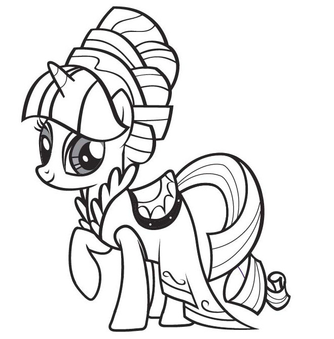 Coloriage Tante Orange De Mon Petit Poney Dessin Gratuit A Imprimer