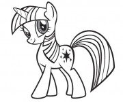 Coloriage et dessins gratuit Twilight Sparkle facile à imprimer