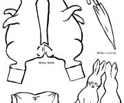Coloriage Activit&eacute; Pierre lapin &agrave; d&eacute;couper