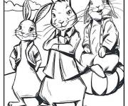 Coloriage Affiche du film Peter Rabbit pour enfant