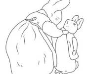 Coloriage et dessins gratuit Beatrix Potter et Pierre Lapin à imprimer