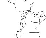 Coloriage Image Pierre lapin vectoriel