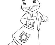 Coloriage La soeur de Pierre Lapin