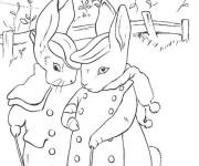 Coloriage Les parents de Pierre lapin &agrave; colorier