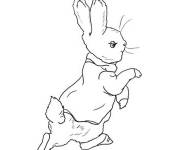 Coloriage Pierre lapin facile