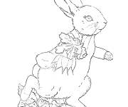 Coloriage et dessins gratuit Pierre lapin imprimable à imprimer