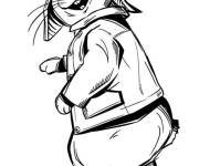 Coloriage Pierre lapin simple