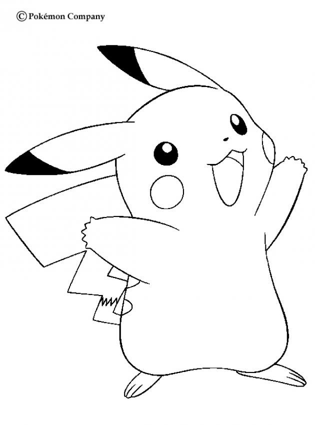 Coloriage Pikachu En Couleur Dessin Gratuit à Imprimer