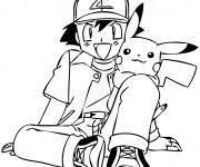 Coloriage Pikachu 17