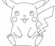 Coloriage Pikachu 18