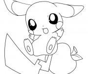 Coloriage Pikachu 22