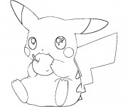 Coloriage Pikachu 27