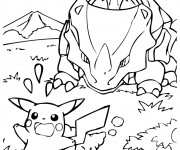 Coloriage et dessins gratuit Pikachu 37 à imprimer