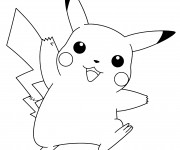 Coloriage Pikachu 46