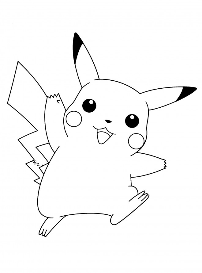 Coloriage Pikachu gratuit à imprimer liste 20 à 40