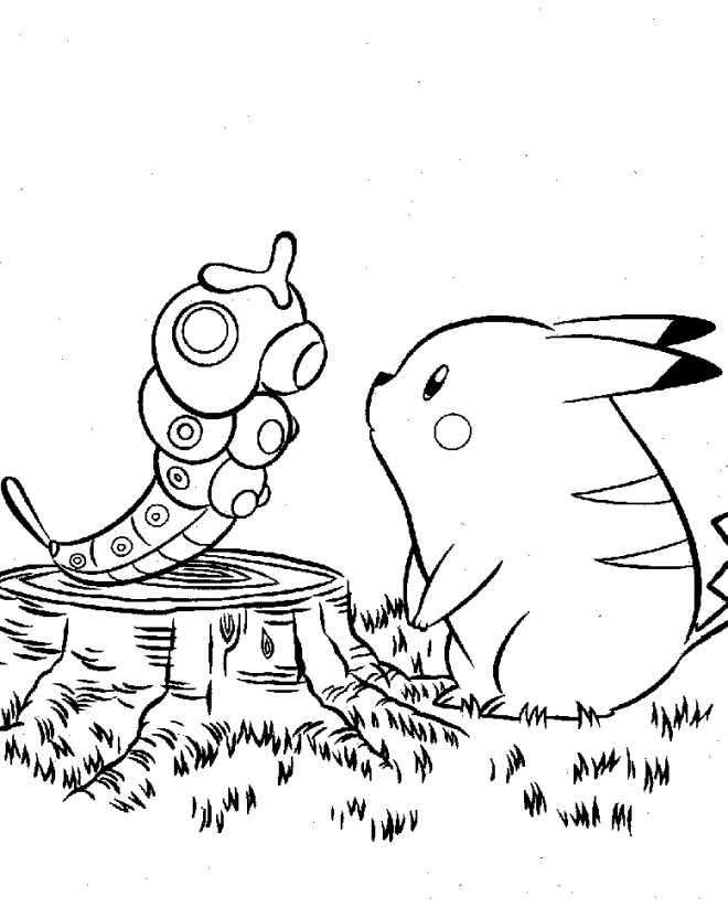 Coloriage et dessins gratuits Pikachu 47 à imprimer