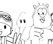 Coloriage Dessin anim&eacute; de Pocoyo en ligne