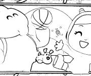 Coloriage Elly et Nina, les amis de Pocoyo