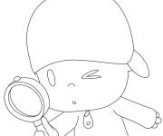 Coloriage L'explorateur Pocoyo