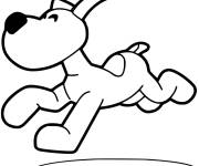 Coloriage Le chien Loula, l'ami de Pocoyo